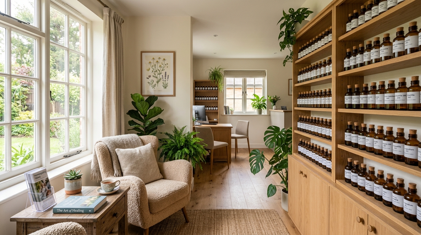 Homeopathic clinic interior — Saleem Homeopathic Care