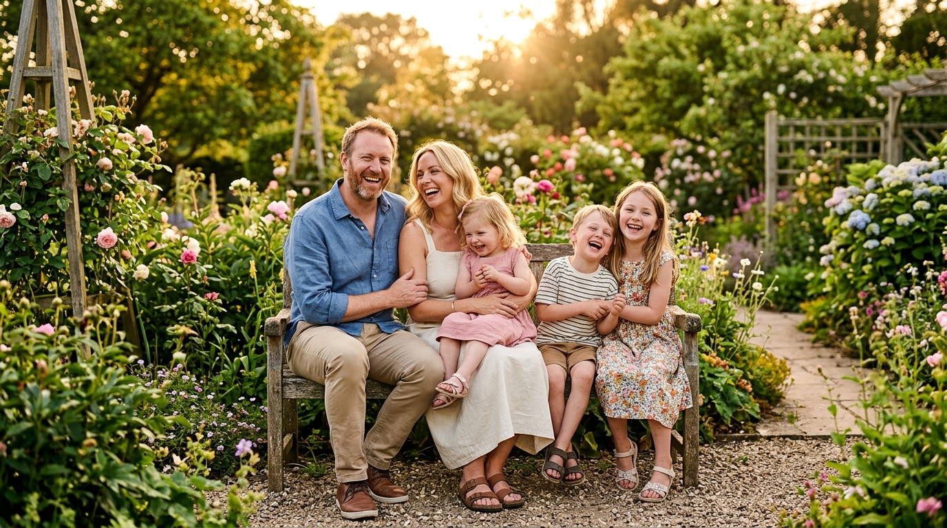 Family wellness — happy family