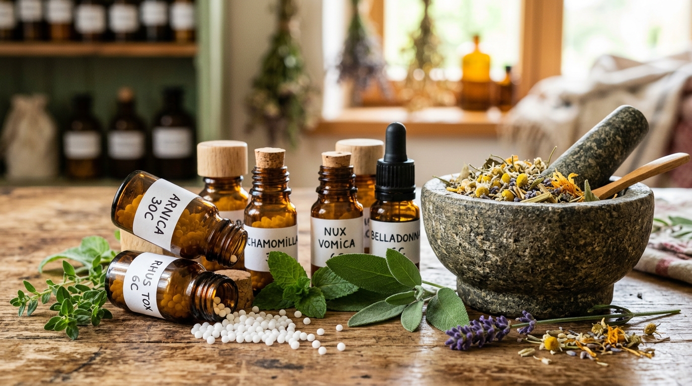 Homeopathic remedies and herbs